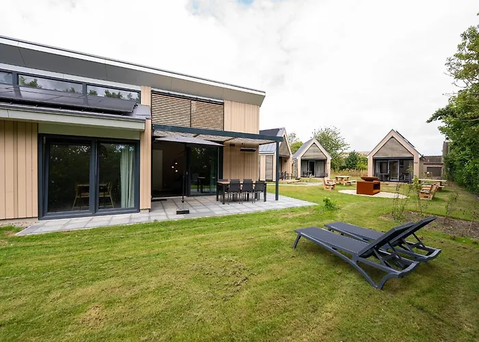 Luxurious Villa With Sauna, In A Holiday Park, 900 M From The Beach
